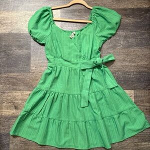 Hint Of Blush Womens Green Dress Size Small